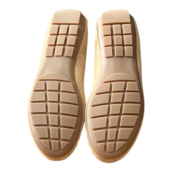 VANELI Tan Beige Corduroy Driving Moccasin Preppy Loafers Women's Size 8N-Italy - Picture 9 of 12